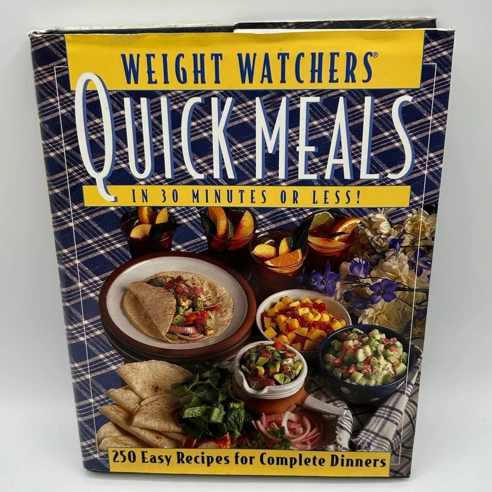 Weight Watchers‎ Lot 2 Quick Meals Party Holiday Cookbooks Hardcover Illustrated
